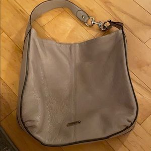 Beige Leather Coach Purse